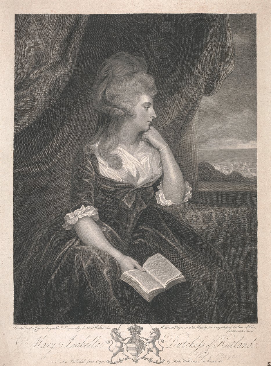 Mary Isabella Manners (geb. Somerset), Herzogin von Rutland von John Keyse Sherwin