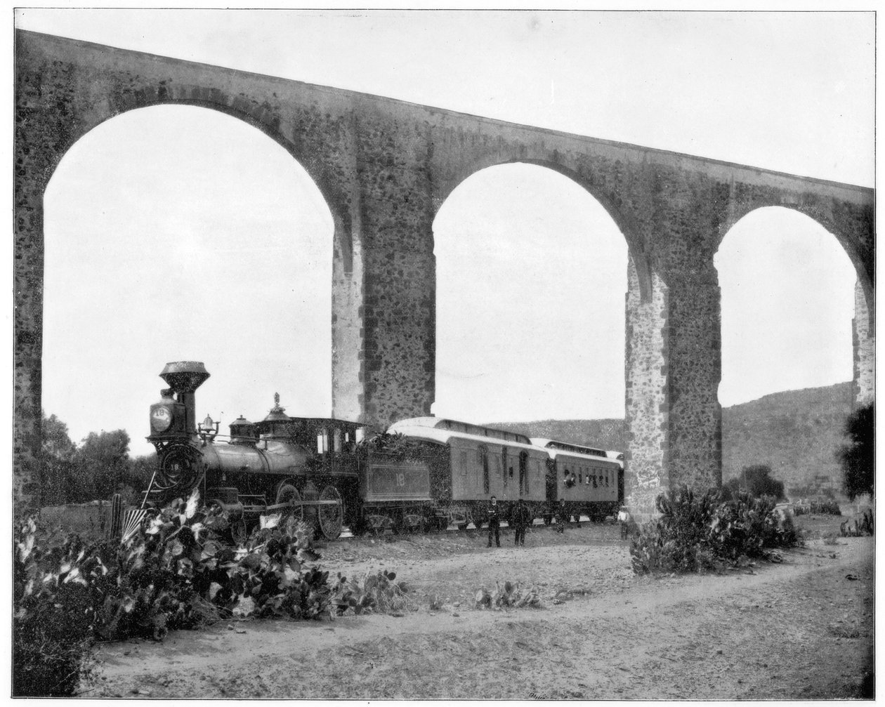 Aquädukt bei Queretaro, Mexiko, Ende des 19. Jahrhunderts von John L. Stoddard