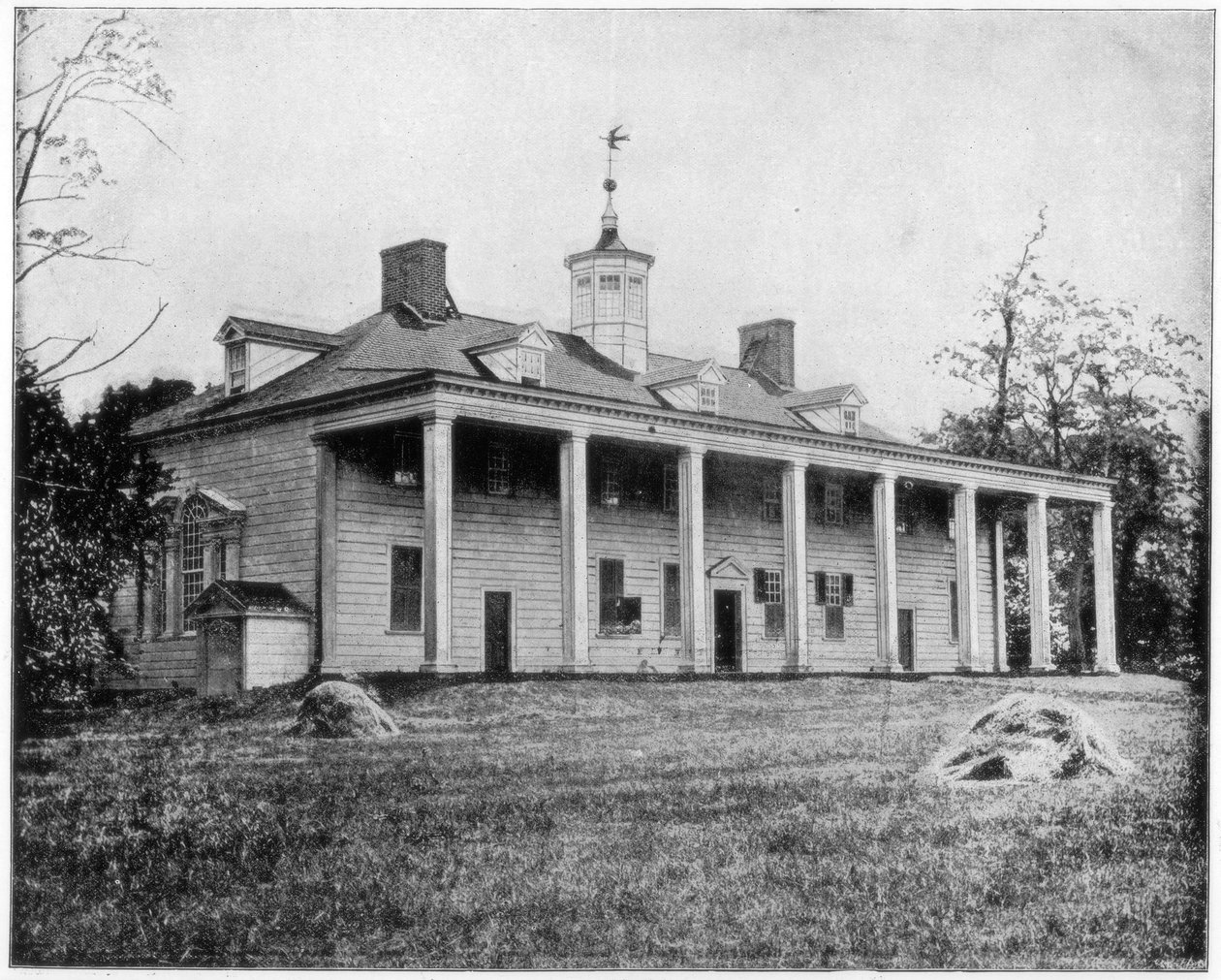 George Washingtons Haus, Mount Vernon, Virginia, späte 19. Jahrhundert von John L. Stoddard