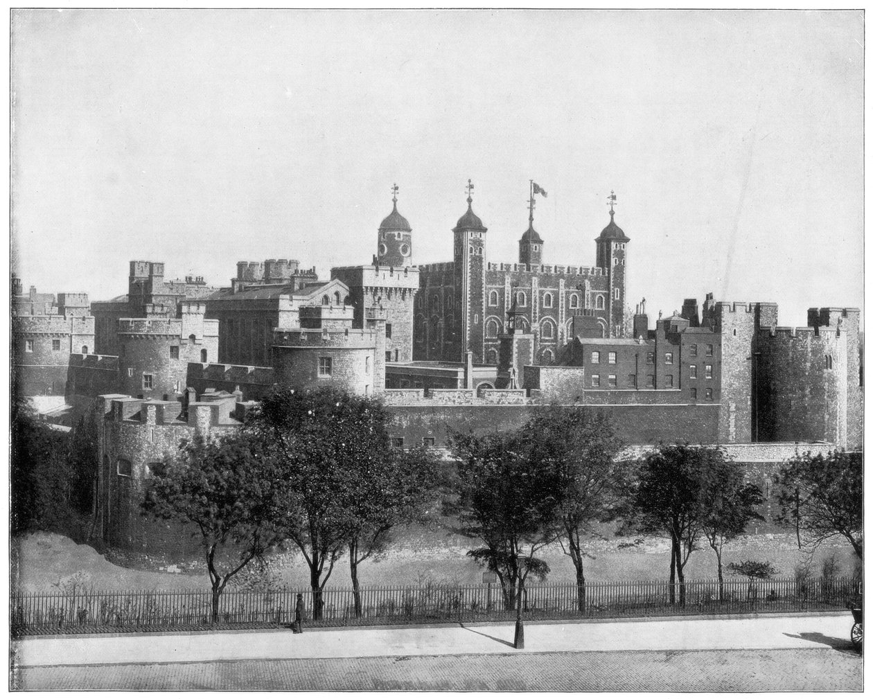 Der Tower von London, England, spätes 19. Jahrhundert von John L. Stoddard