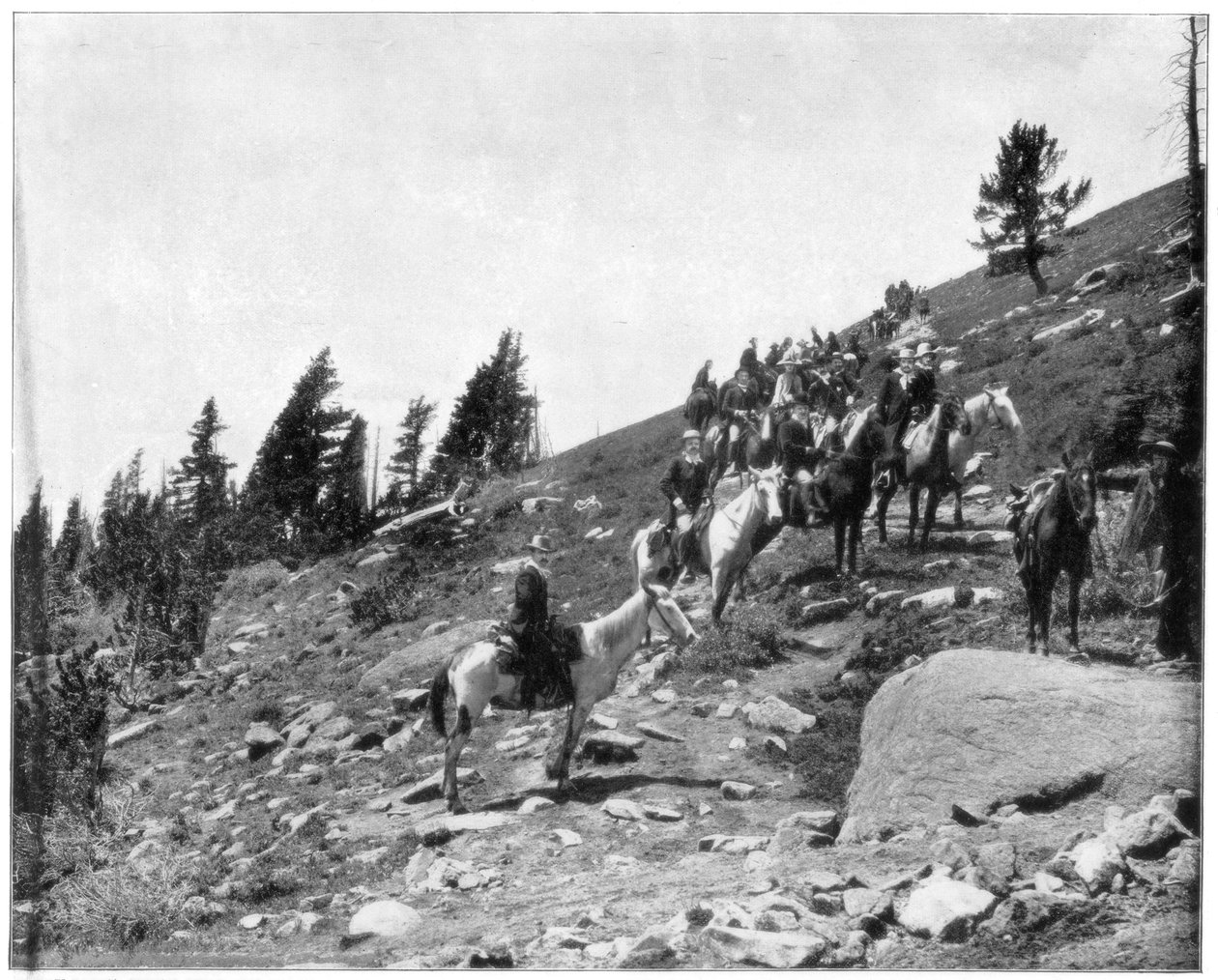 Windy Point, Pikes Peak, Colorado, späte 19. Jahrhundert von John L. Stoddard