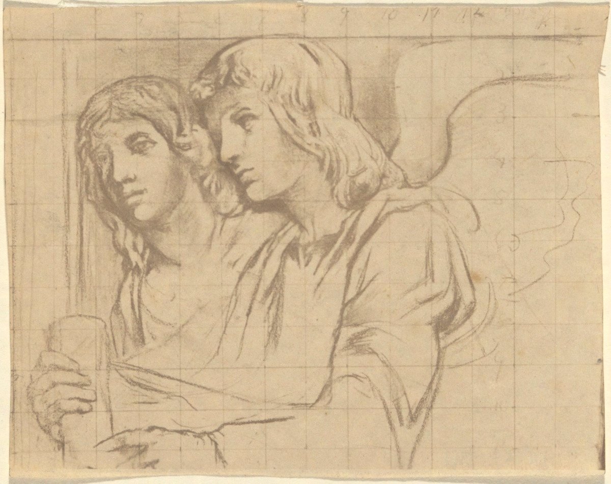 Zwei Engel für die Trinity Church, Boston von John La Farge
