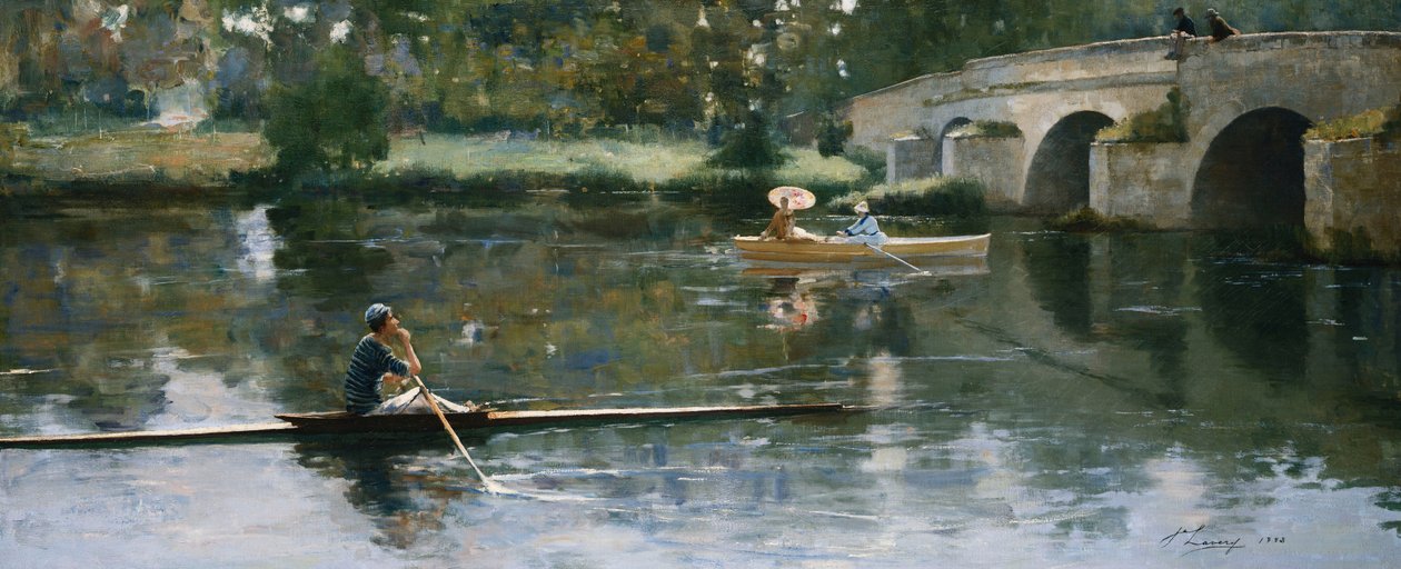 Die Brücke bei Grez von John Lavery