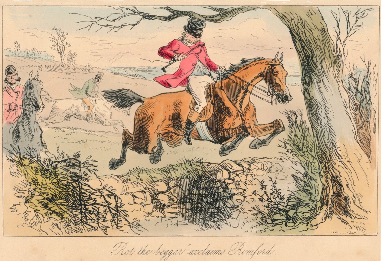 Rot der Bettler ruft Romford, 1865. Künstler: John Leech, Hablot Knight Browne von John Leech, Hablot Knight Browne
