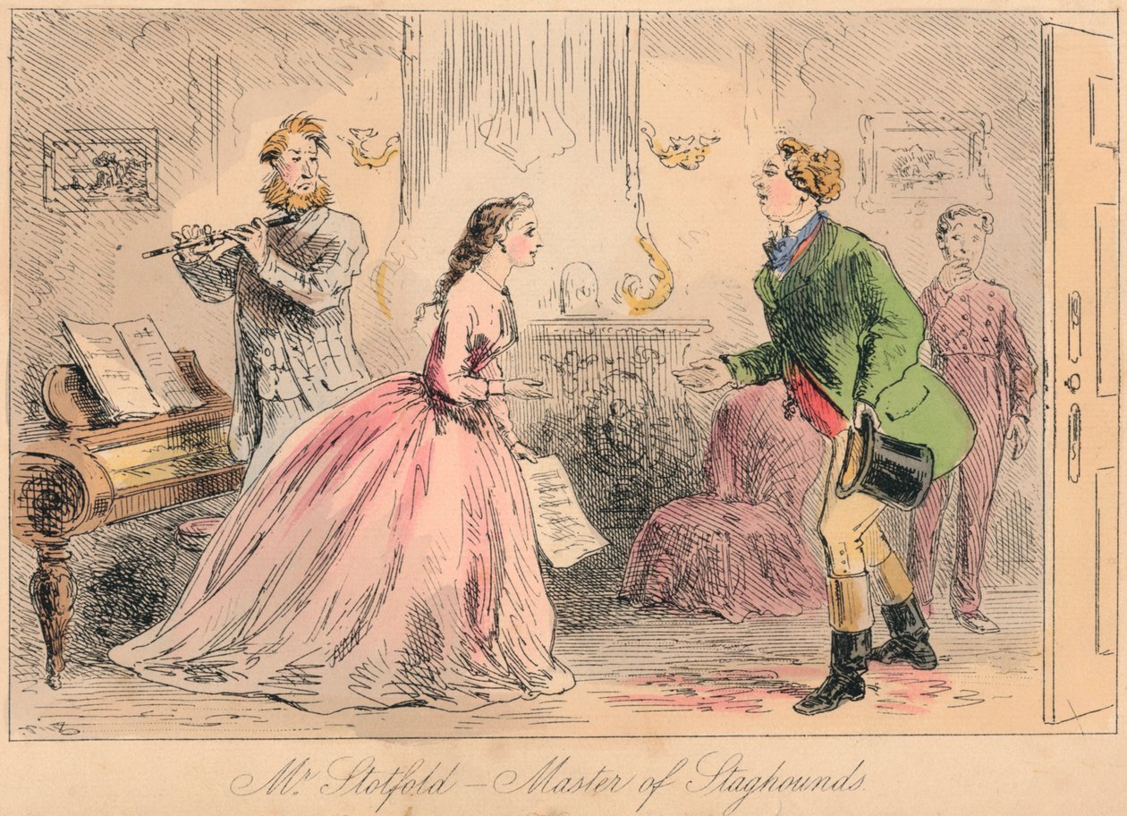 Mr. Stotford - Meister der Hirschhunde, 1865 von John Leech and Hablot Knight Browne