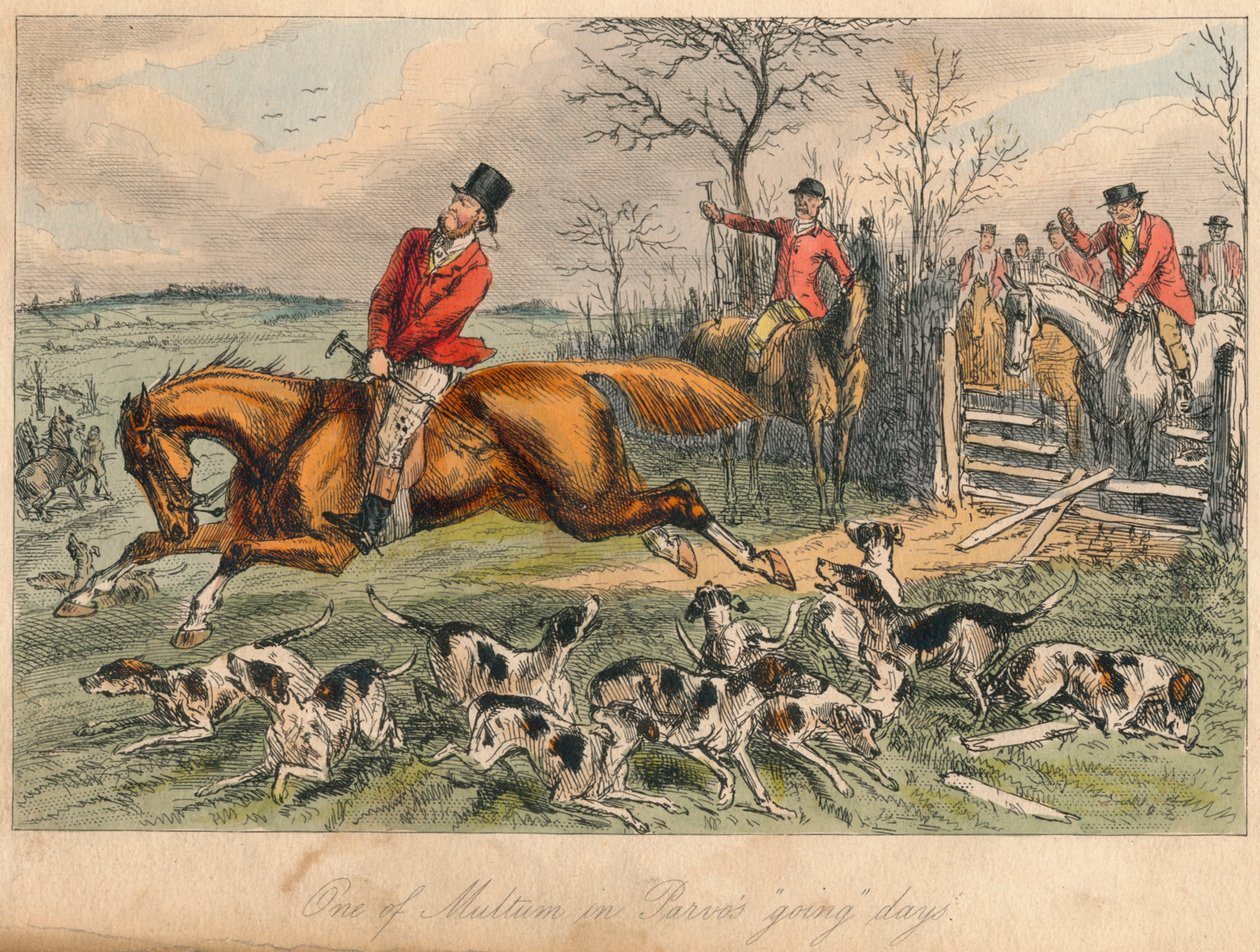 Einer von Multum in Parvos geht Tage, 1865 von John Leech and Hablot Knight Browne