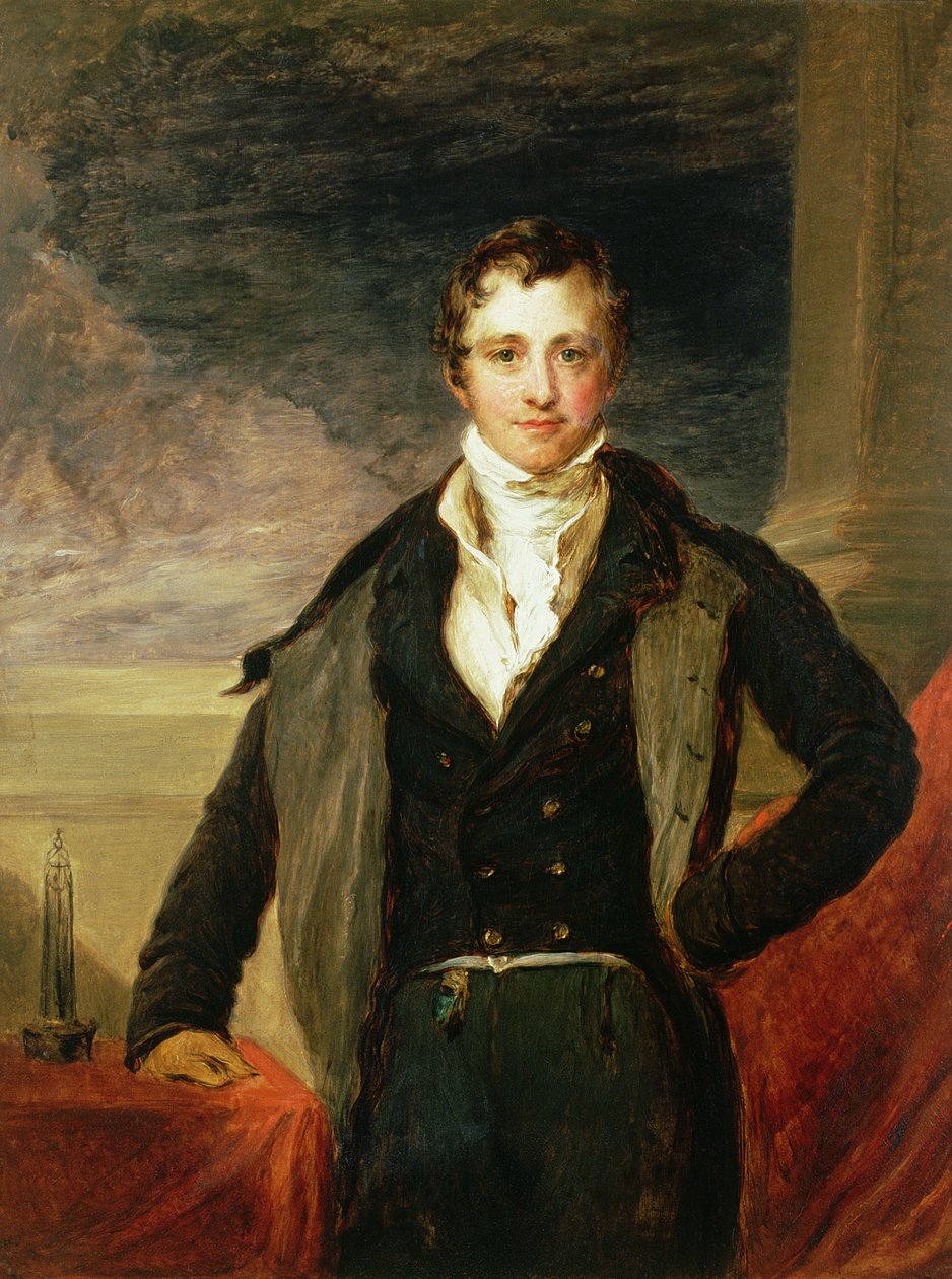 Porträt von Sir Humphry Davy von John Linnell