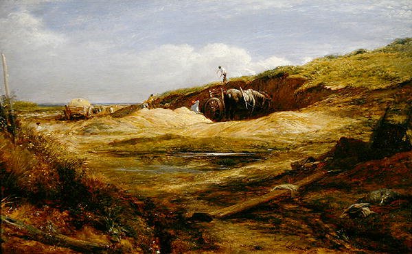 Die Sandgruben, Hampstead Heath von John Linnell