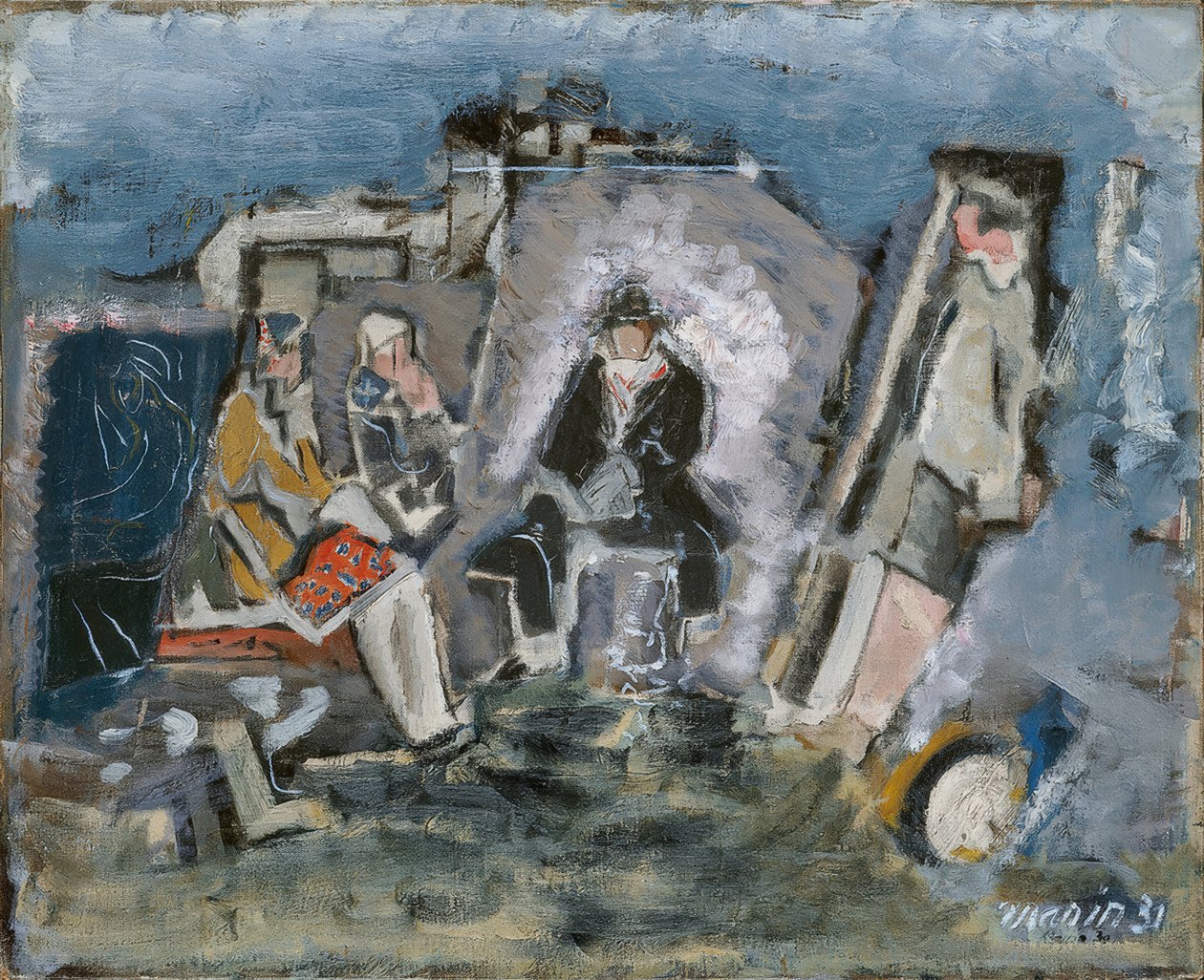 Personen im Warteraum von John Marin