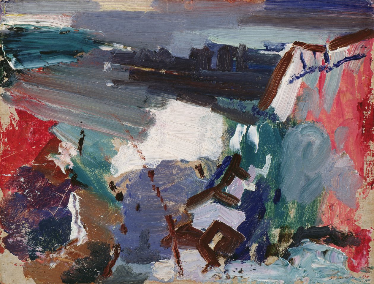Nr. 5, Weehawken-Serie, ca. 1910 von John Marin