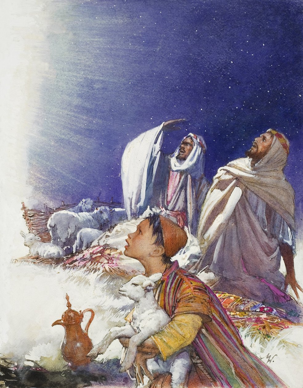 Die Weihnachtsgeschichte: Die Geschichte der Hirten von John Millar Watt