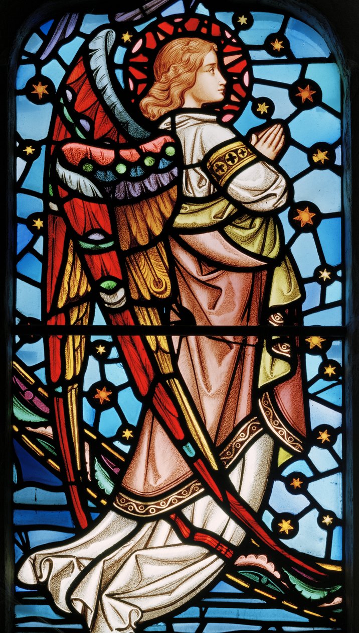 Engel aus Christus in Majestät mit Heiligen von John Millner Allen