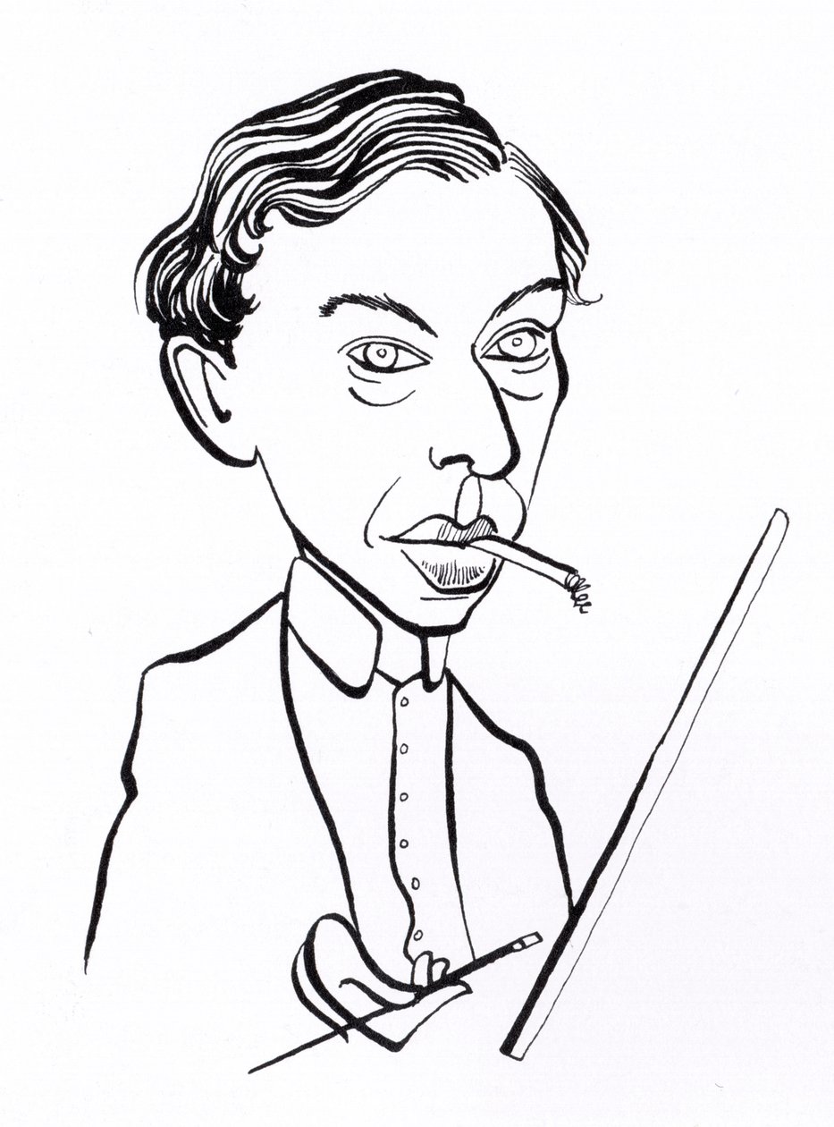 Ernst Ludwig Kirchner - Karikatur von John Minnion