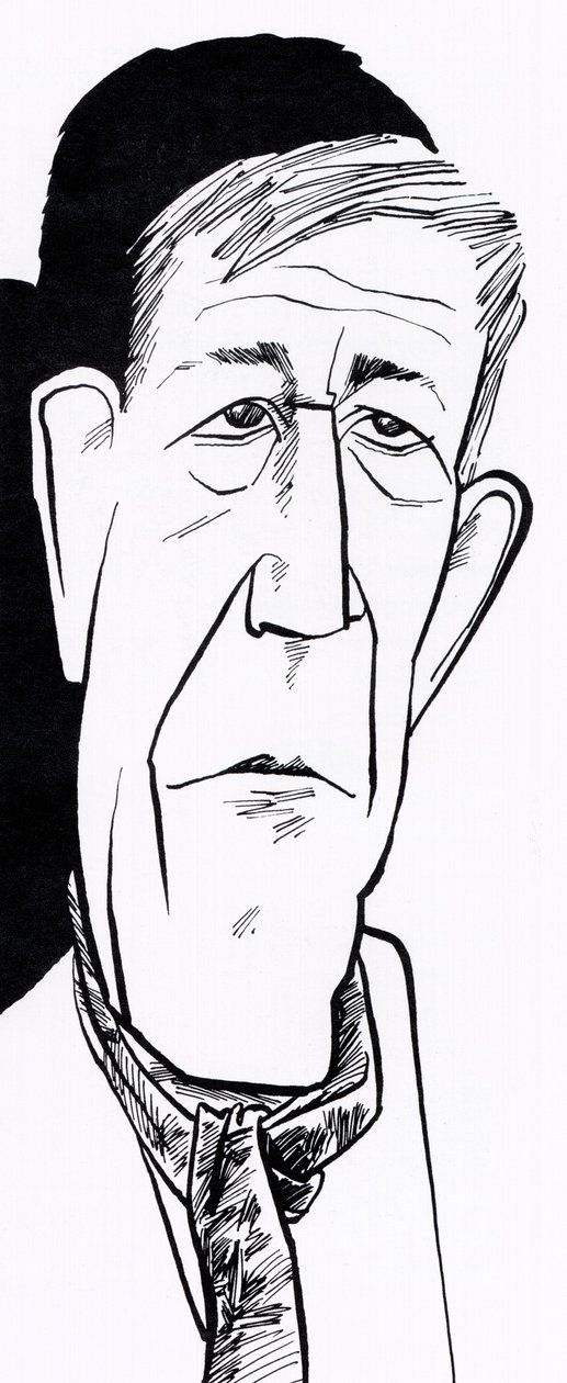 Oskar Kokoschka - Karikatur von John Minnion