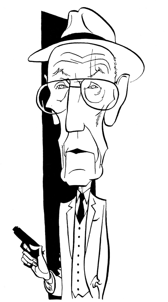 William S Burroughs, Karikatur von John Minnion von John Minnion