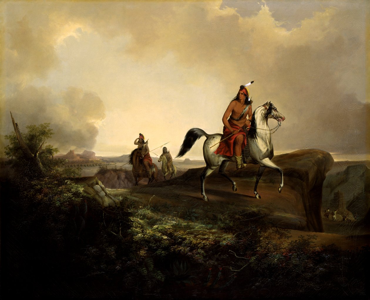 Black Knife, ein Apache-Krieger, 1846 von John Mix Stanley