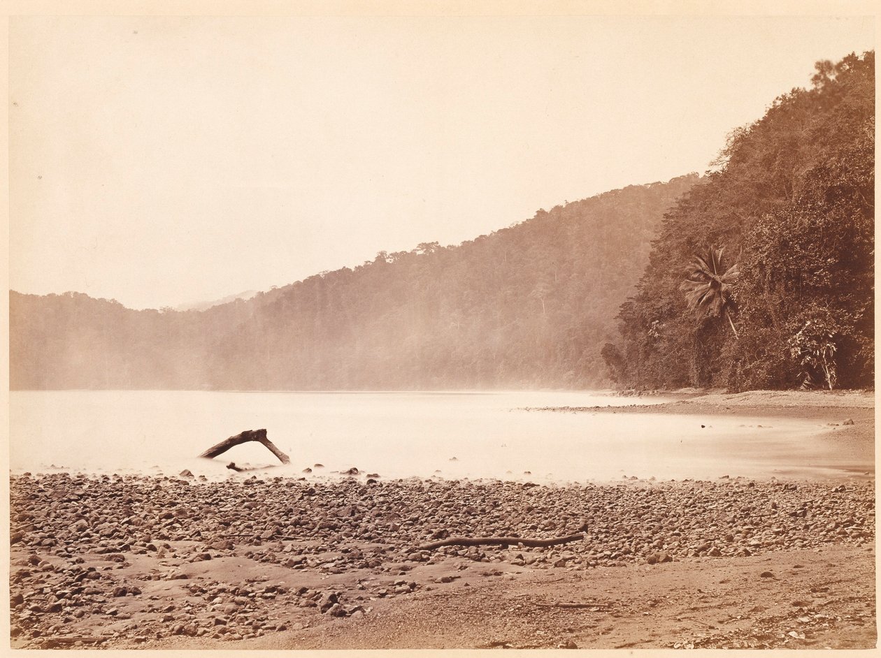 Tropische Landschaft: Der Endpunkt des vorgeschlagenen Kanals, Limon Bay (Darien-Expedition) von John Moran