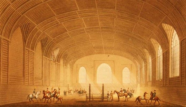 Das Reithaus aus Ansichten des Royal Pavilion, Brighton von John Nash von John Nash