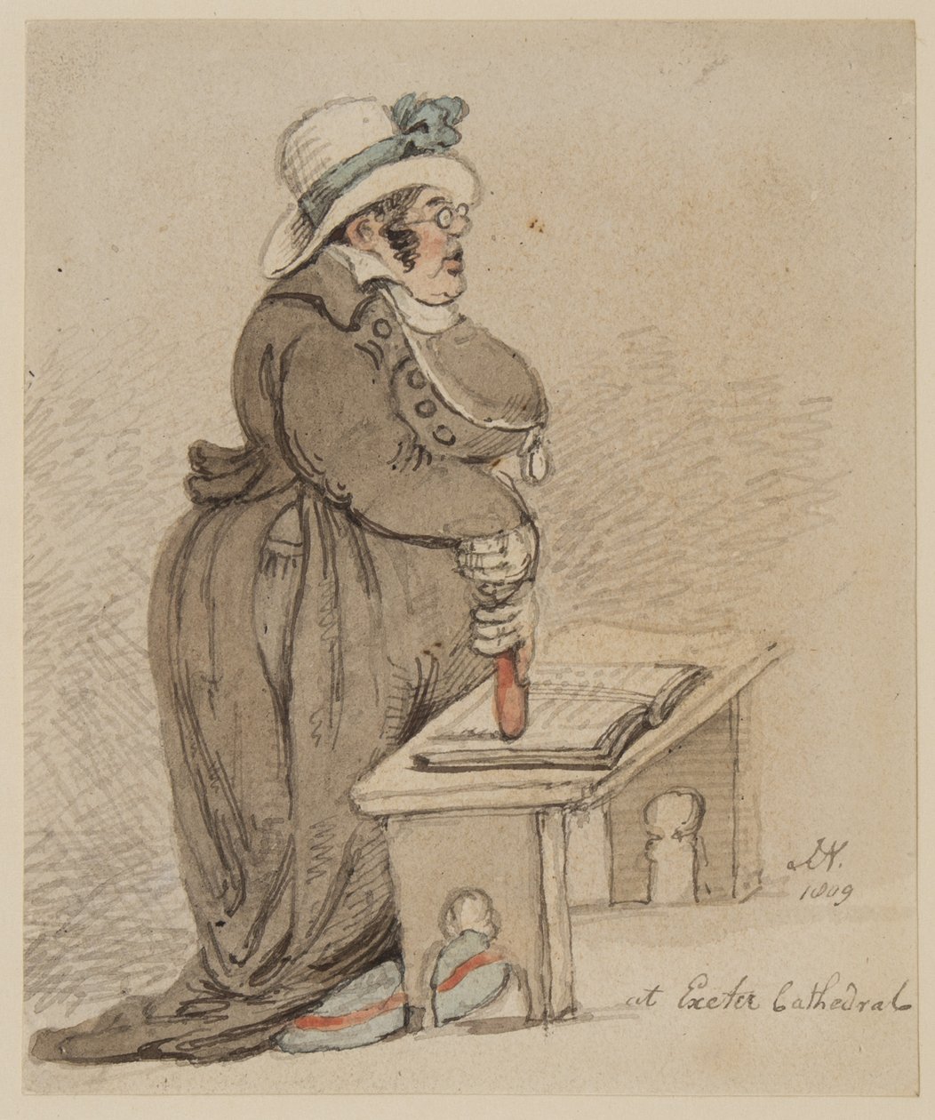 In der Kathedrale von Exeter, 1809 von John Nixon