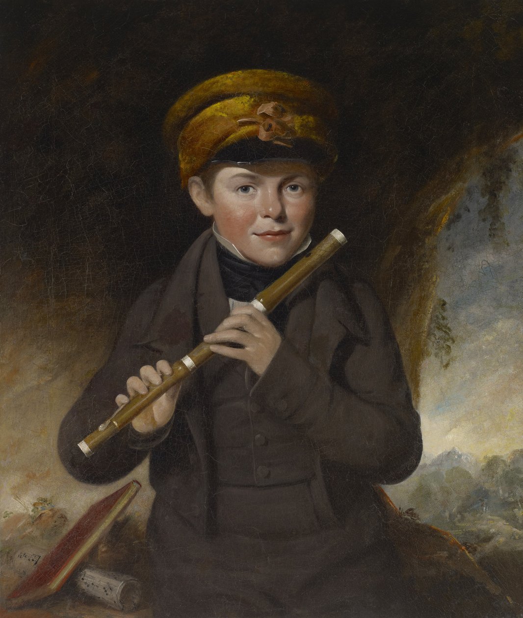 John Gurney, der kleine Flötenspieler, ca. 1800 von John Opie