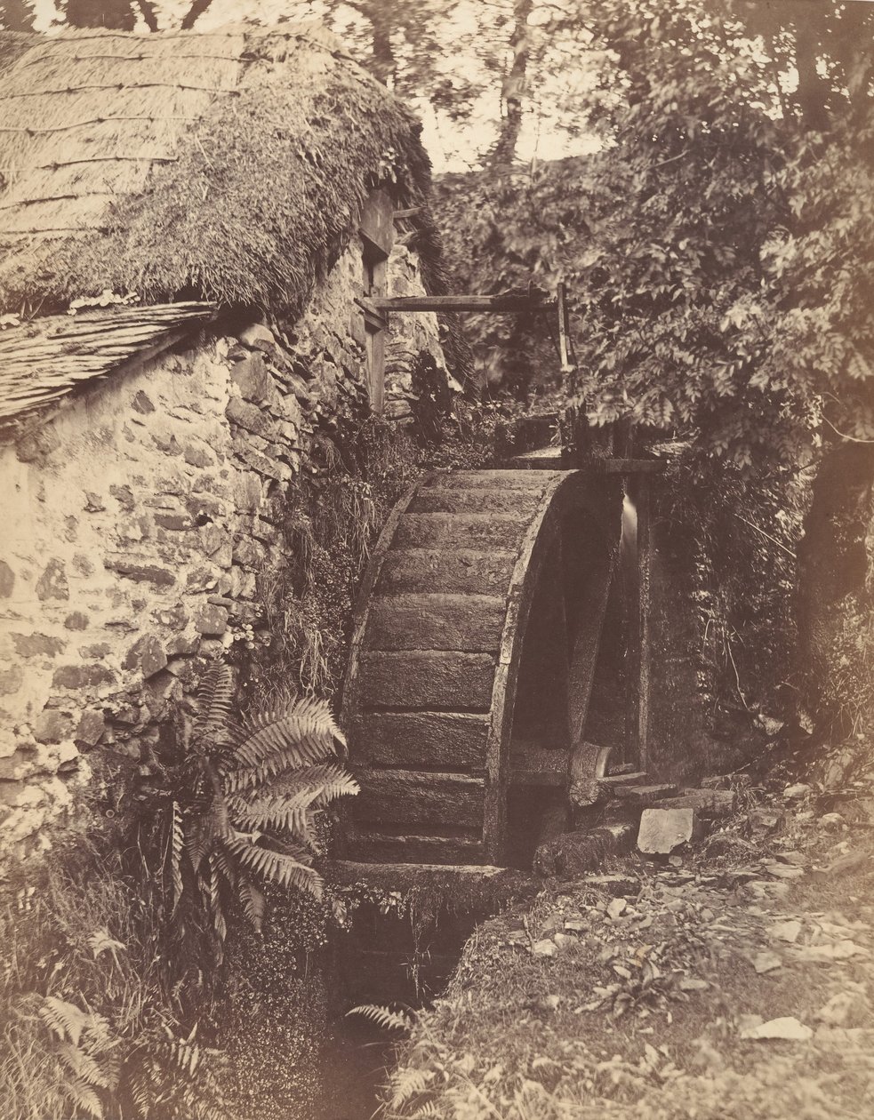 Die Neue Mühle, bei Lynton, Nord-Devon, 1856 von John Percy
