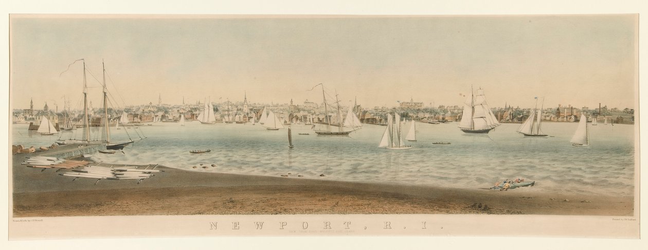 Newport, R.I. / Blick von Fort Wolcott, Goat Island von John Perry Newell