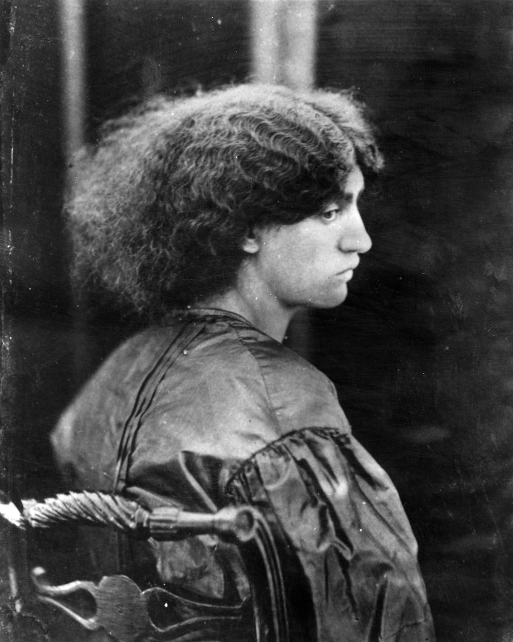 Jane Morris, posiert von Dante Gabriel Rossetti, 1865 von John R. Parsons