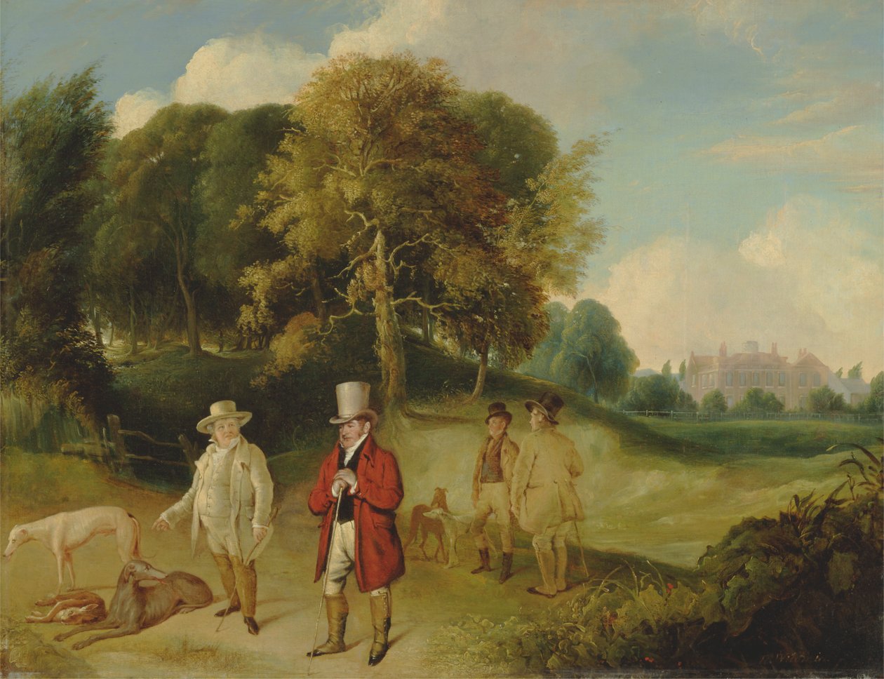 J.M.W. Turner und Walter Fawkes in Farnley Hall von John R. Wildman