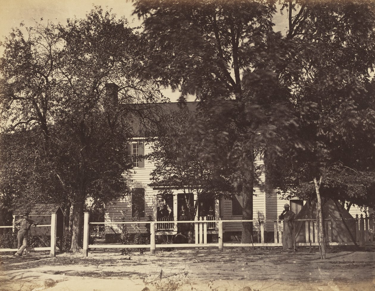 Aiken House, an der Weldon Railroad, Virginia, Februar 1865 von John Reekie