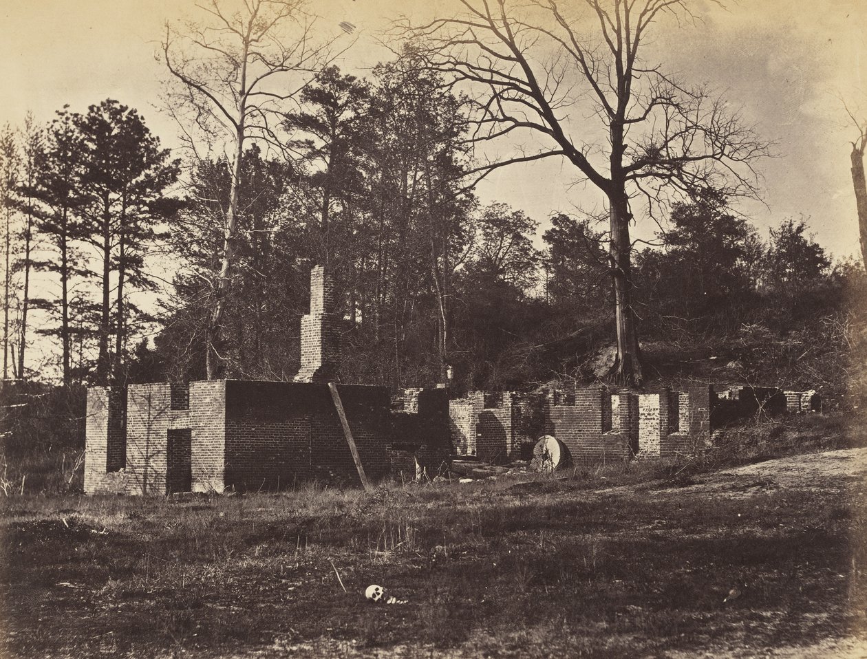 Ruinen bei Gaines Mill, Virginia, April 1865 von John Reekie