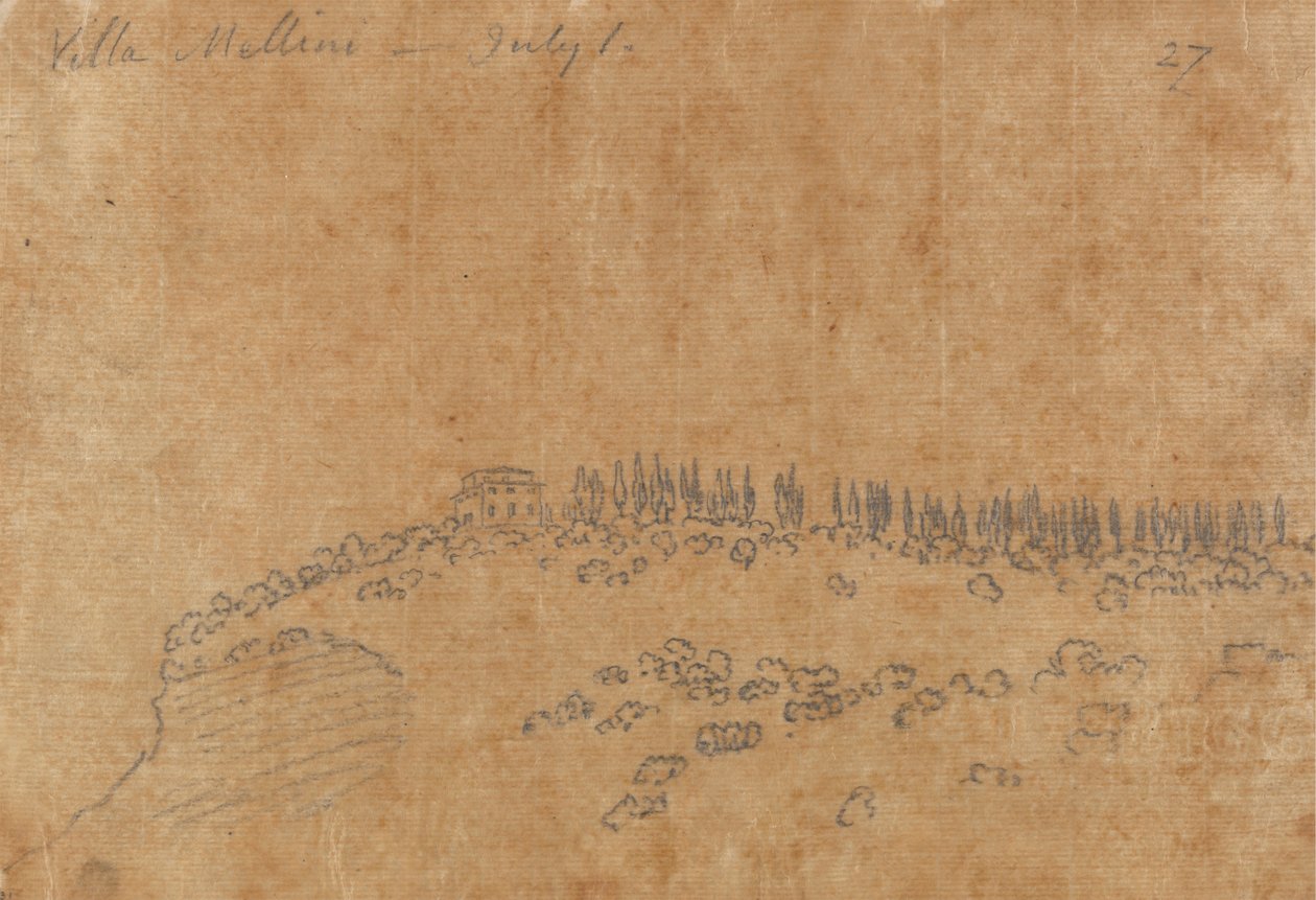 Villa Mellini, 1. Juli von John Robert Cozens