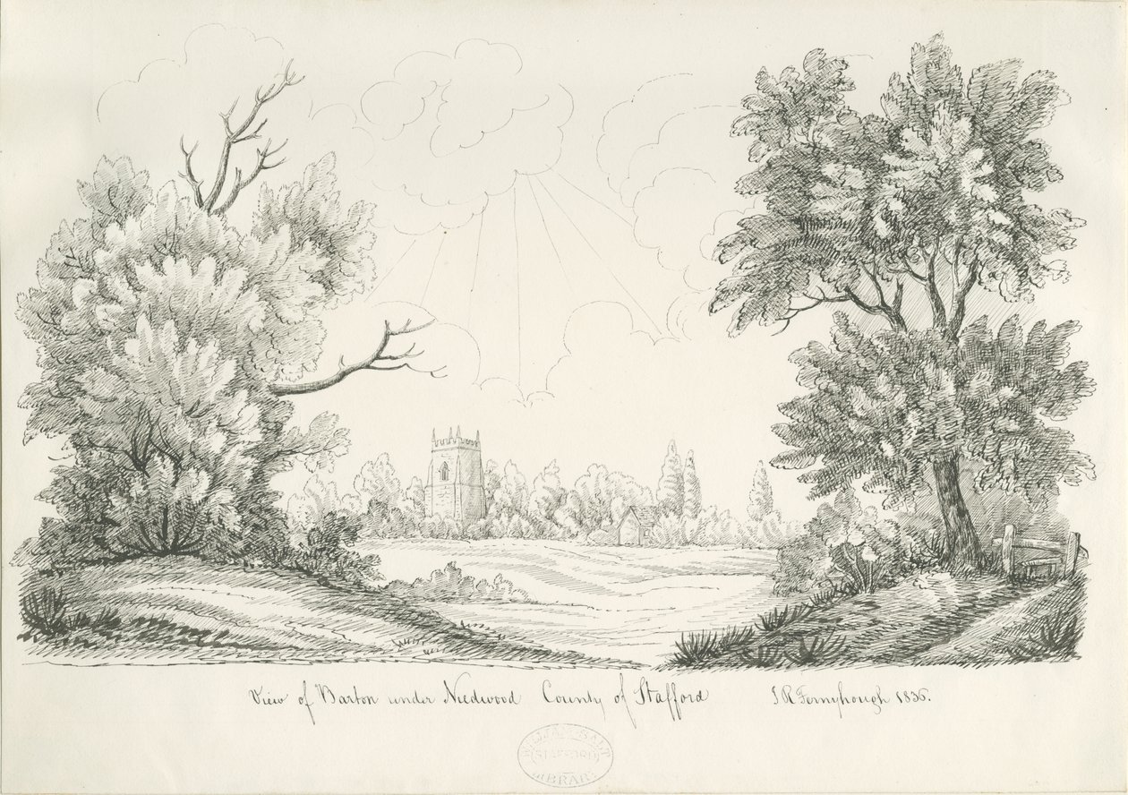 Barton under Needwood Dorf von John Robert Fernyhough