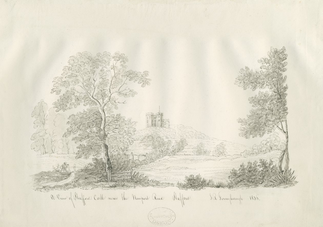 Stafford Schloss - In der Nähe der Newport Road von John Robert Fernyhough