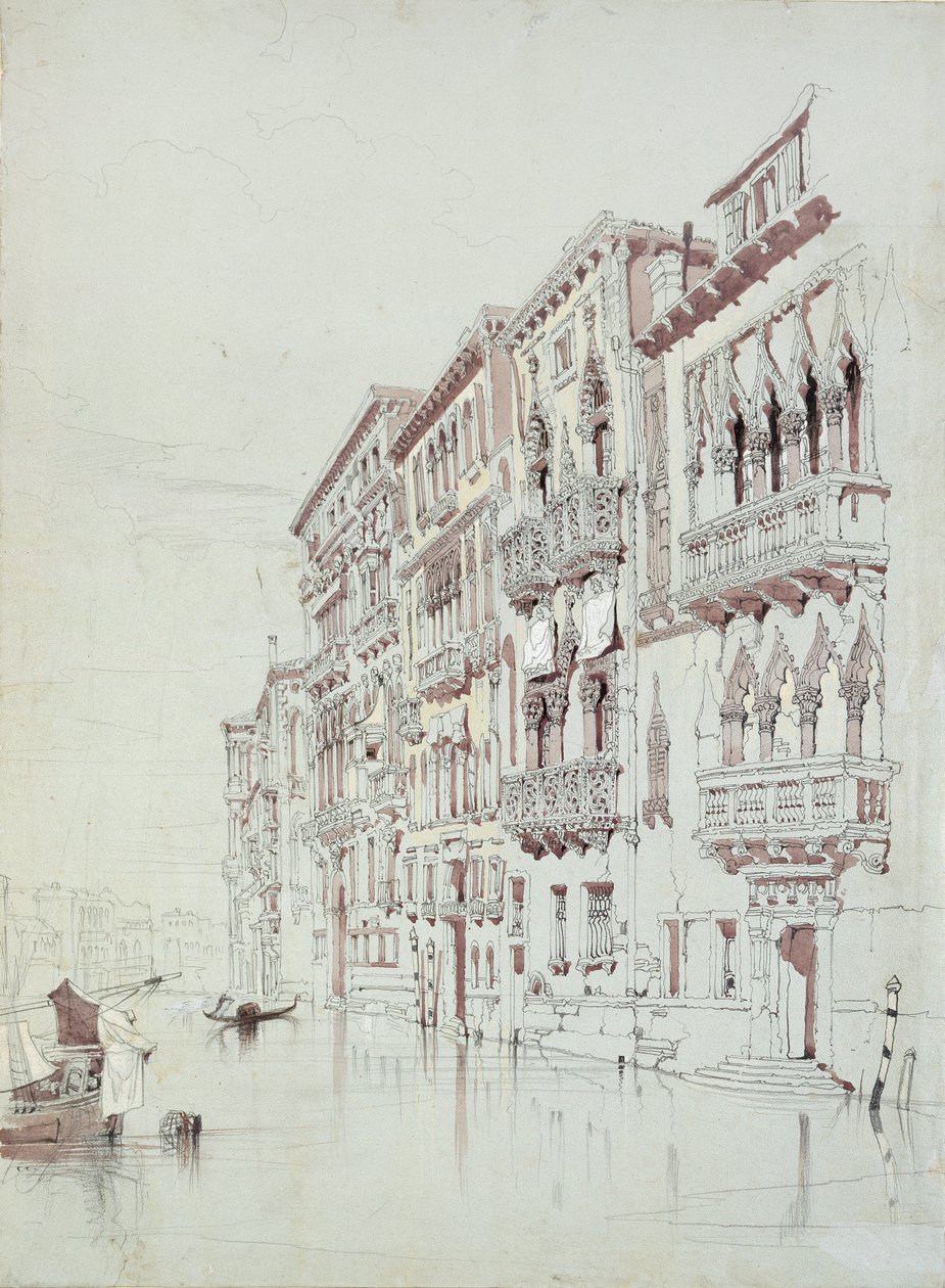Der Palazzo Contarini-Fasan, Venedig, 6. - 16. Mai 1841 von John Ruskin