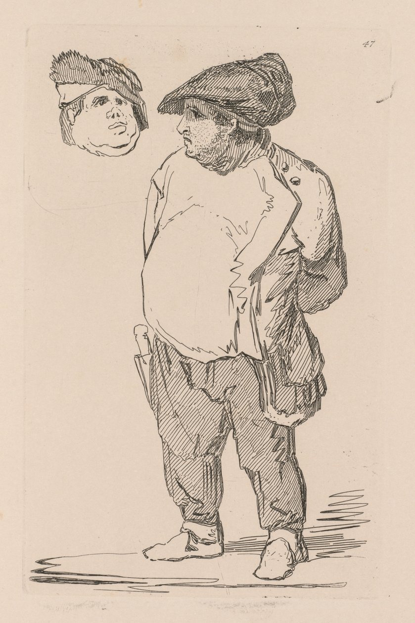 Liber Studiorum: Platte 47, Eine Studie, 1838 von John Sell Cotman