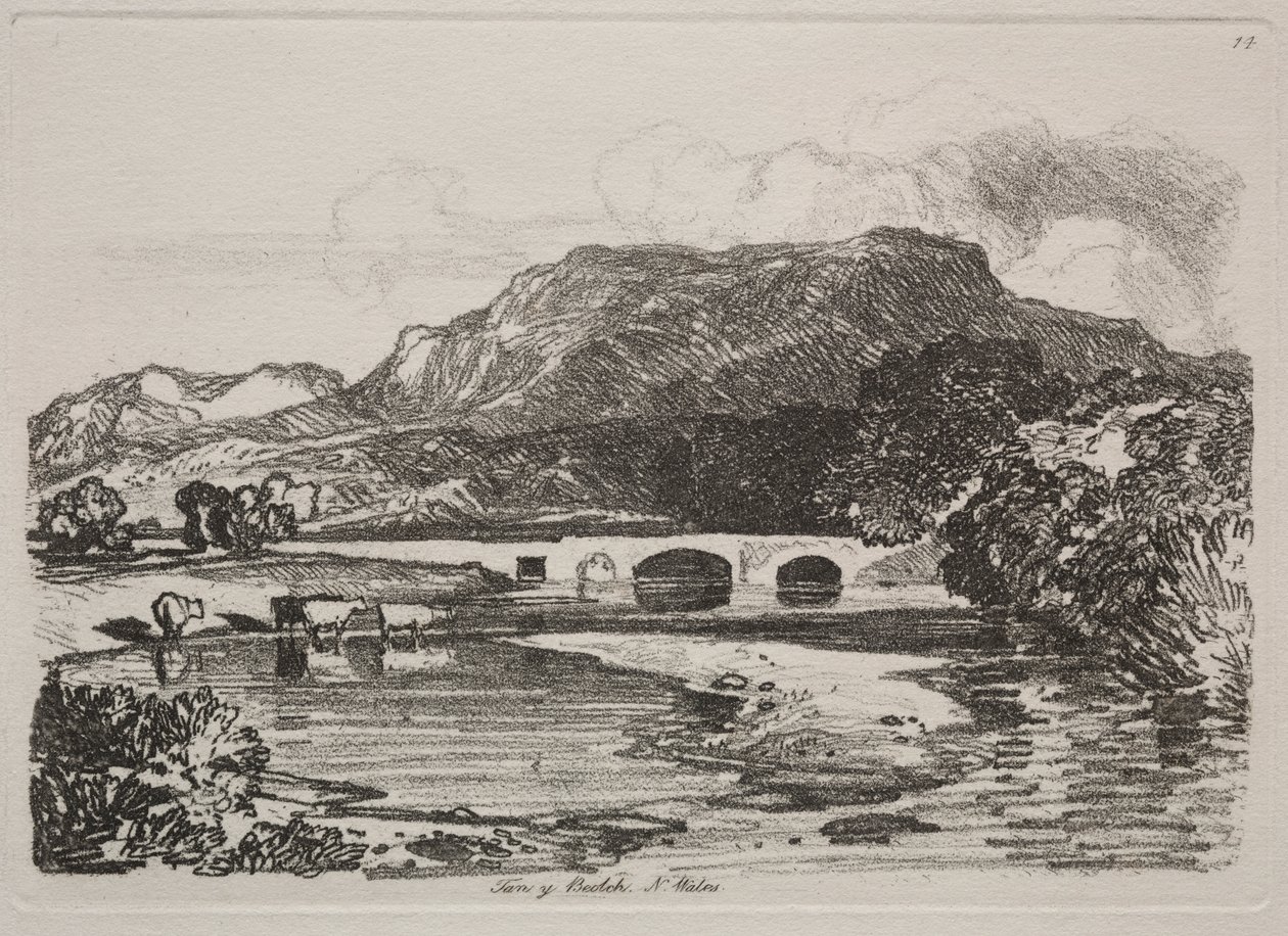 Liber Studiorum: Tan y Beolch, Nordwales von John Sell Cotman