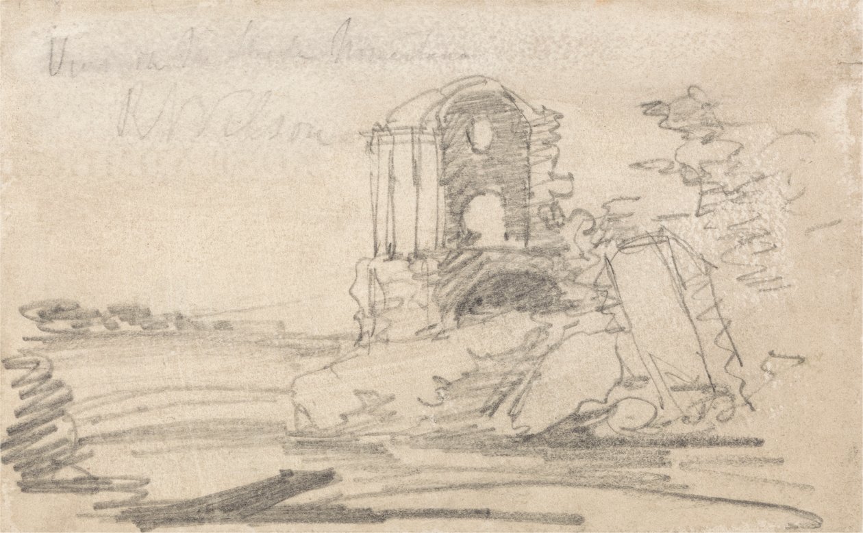 Ruinen eines Tempels nach Richard Wilson von John Sell Cotman