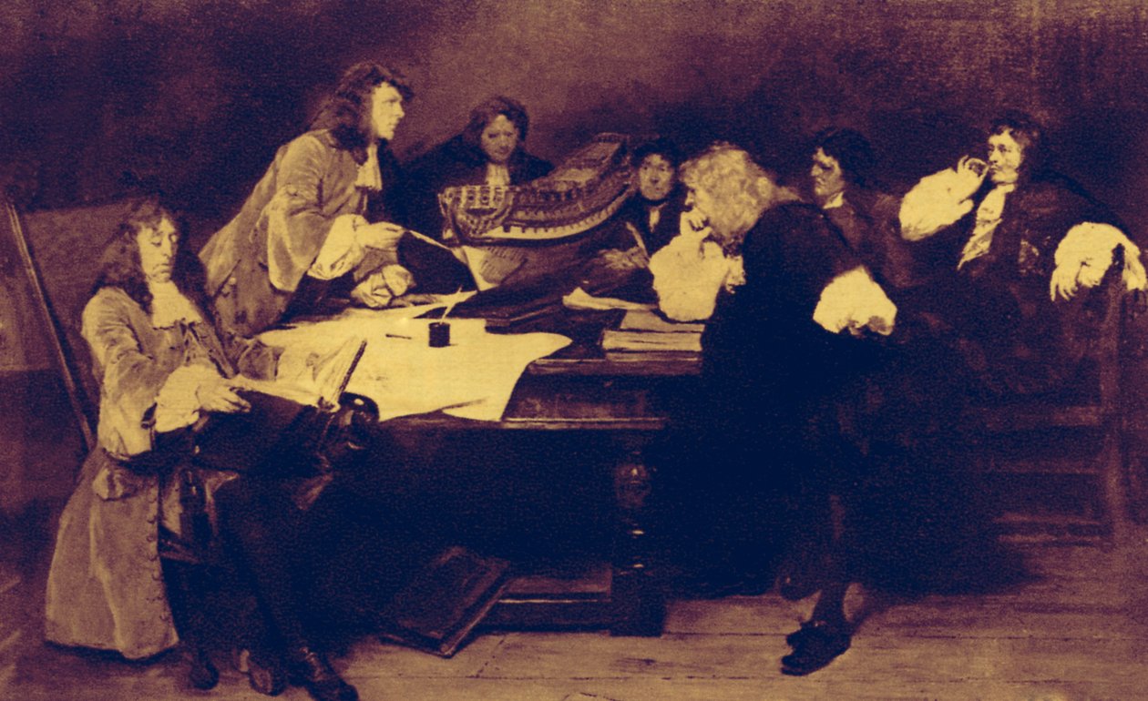Eine neue Peitsche für die Holländer von John Seymour Lucas