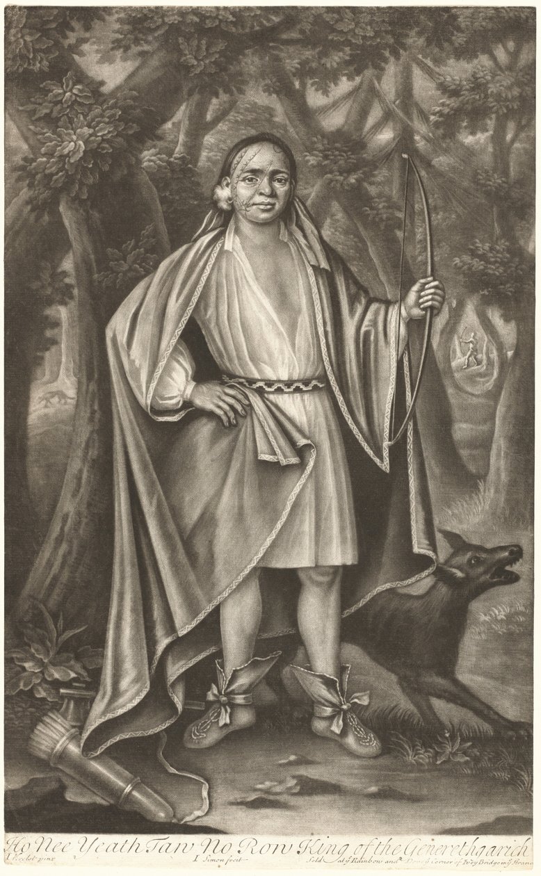 Ho Nee Yeath Taw No Row, König der Generethgarick von John Simon after John Verelst