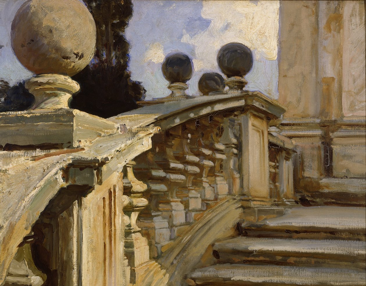 Ein Geländer von John Singer Sargent