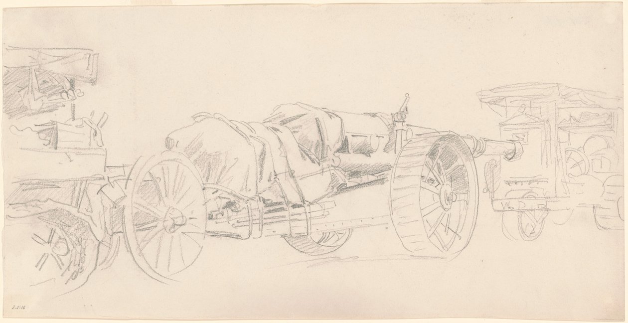 Kanonenanhänger, Frankreich von John Singer Sargent