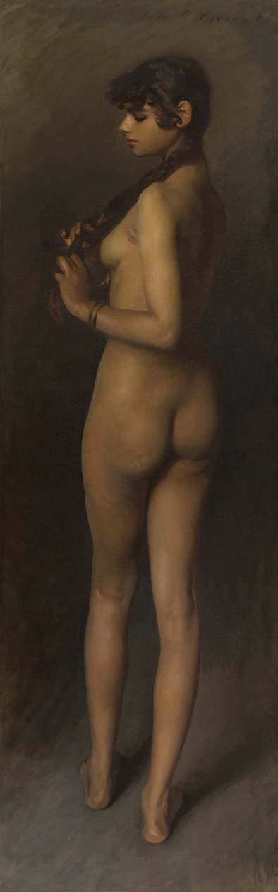 Lebensstudie (Studie eines ägyptischen Mädchens) von John Singer Sargent
