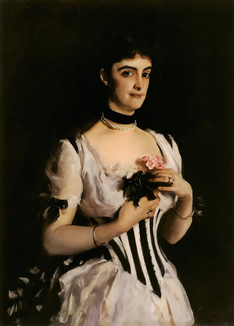 Mrs. Wilton Phipps, um 1884 von John Singer Sargent