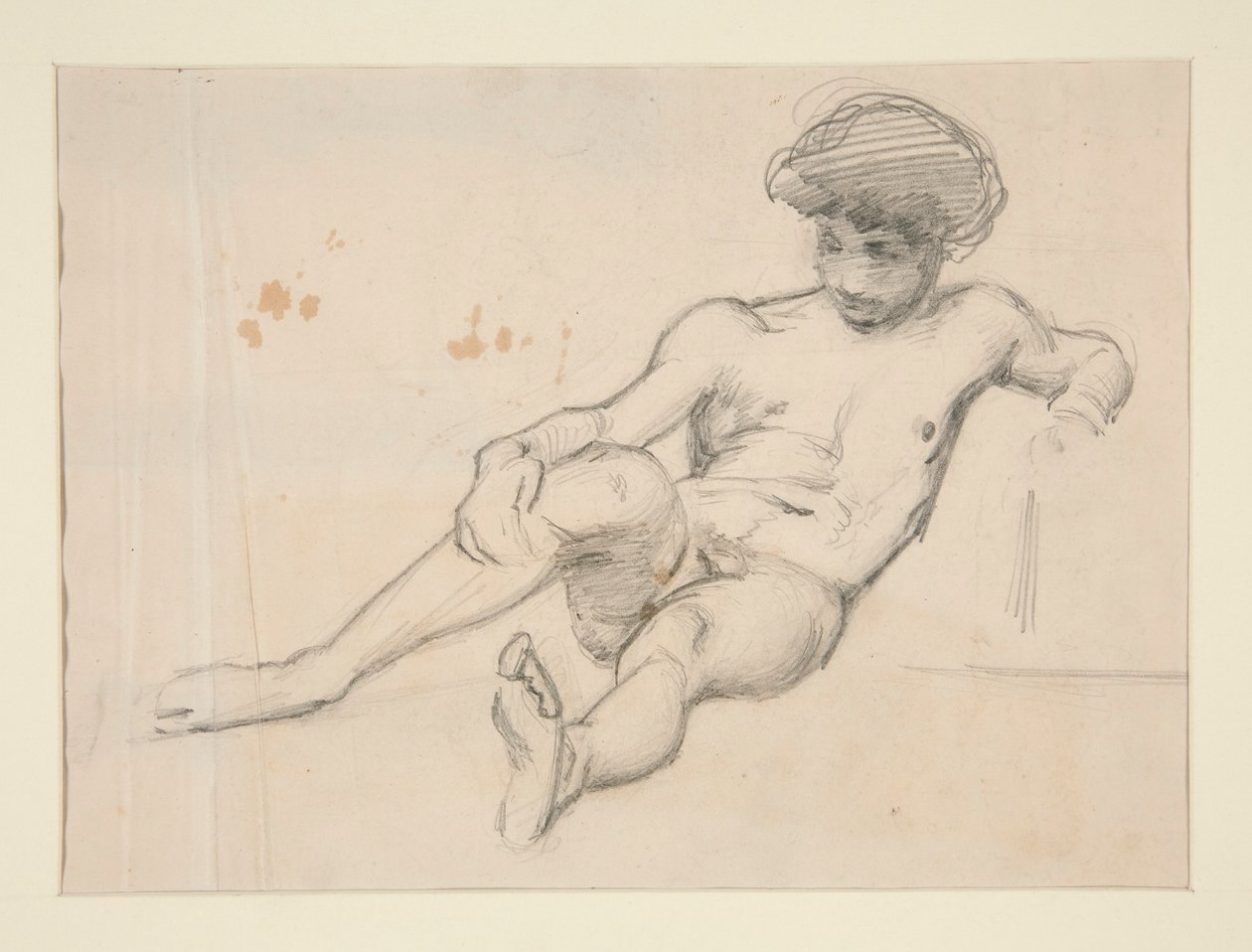 Liegende nackte Figur von John Singer Sargent