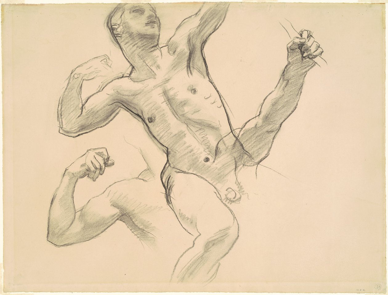 Studien von Achilles für "Chiron und Achilles" von John Singer Sargent