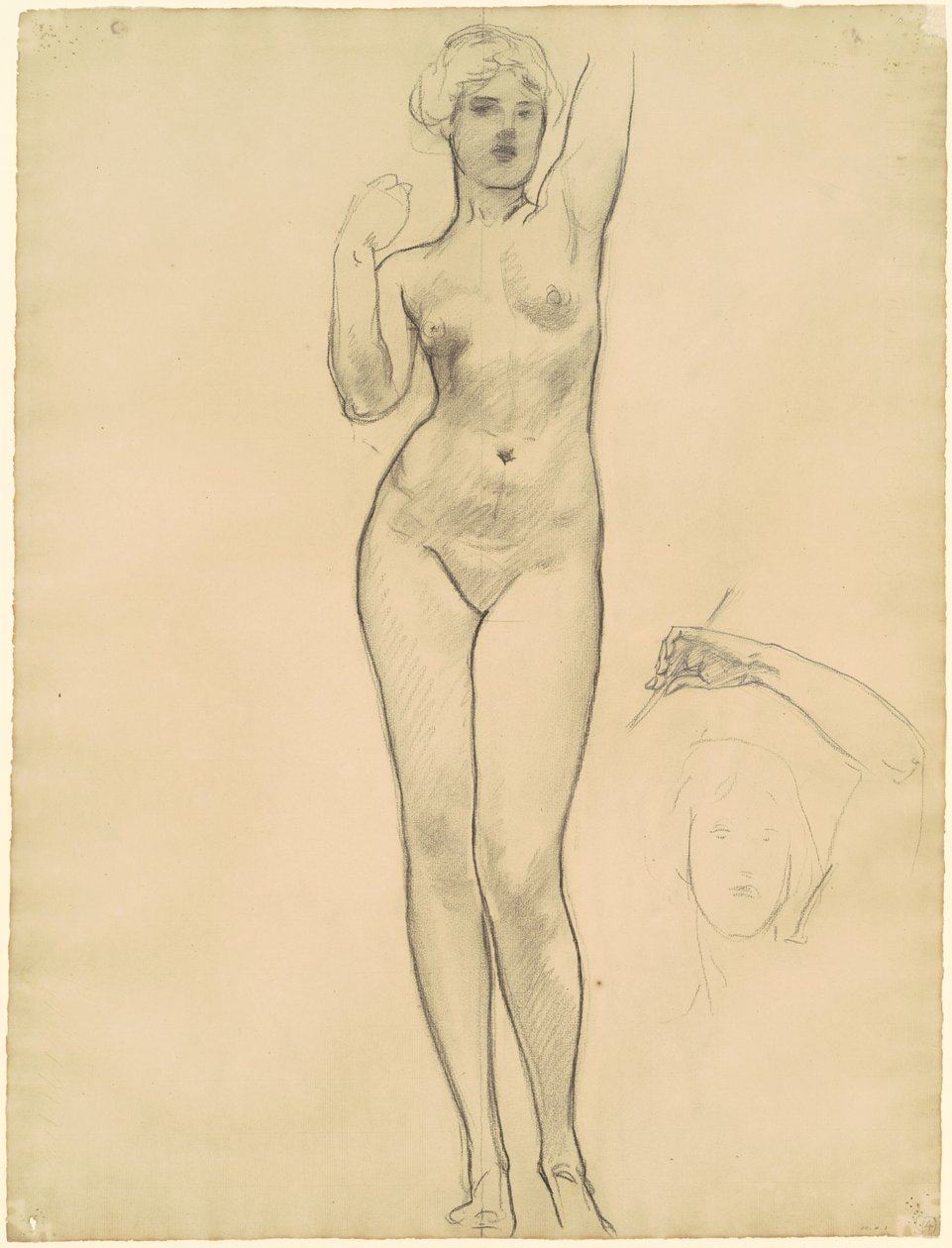 Studien von Aphrodite für "Aphrodite und Eros" von John Singer Sargent