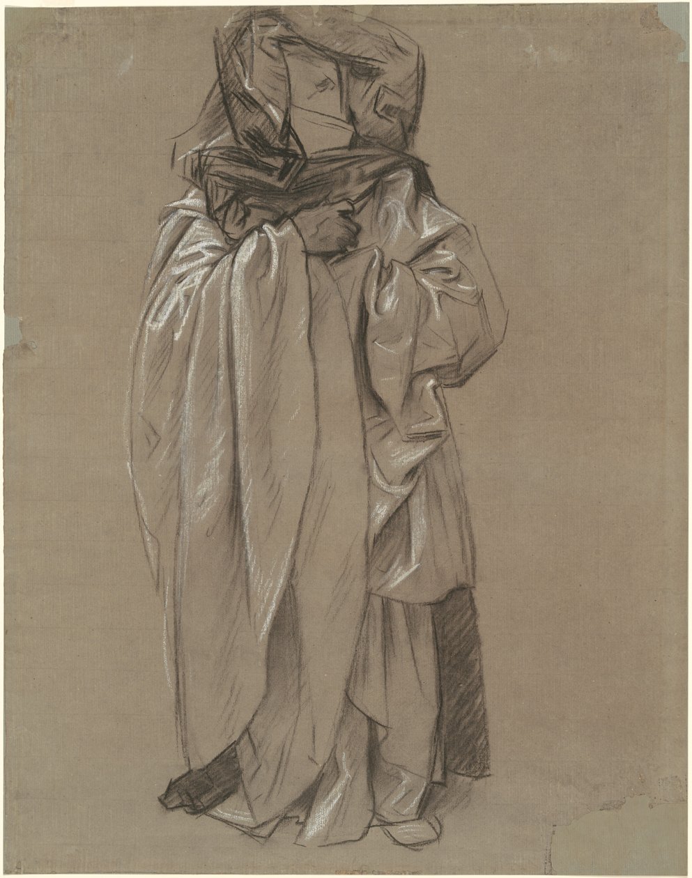 Studie von Ezechiel für Fries der Propheten, 1890-1892 von John Singer Sargent