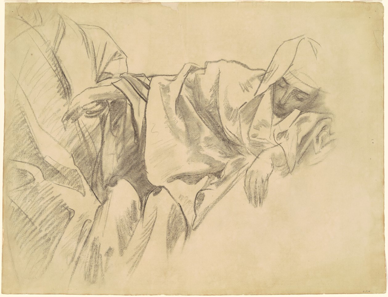 Studie der Kreuzigung für "Fünfzehn Geheimnisse des Rosenkranzes" von John Singer Sargent