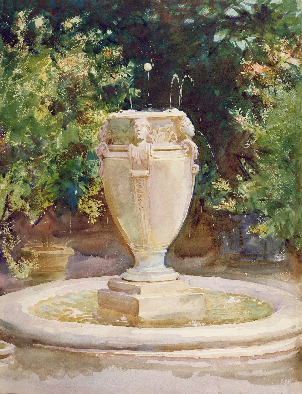 Vasenbrunnen, Pocantico von John Singer Sargent