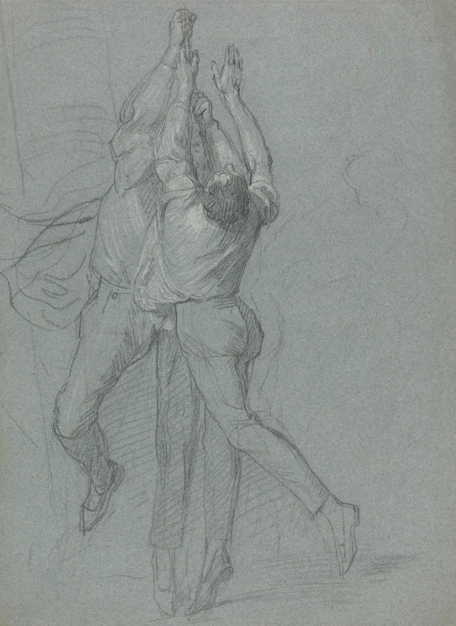 Studie von Matrosen, die eine Flagge für den Sieg von Lord Duncan hissen von John Singleton Copley
